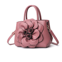 Bolsa Tote Feminina de Couro Impermeável - Florata [037] - Bolsa Tote Feminina de Couro Impermeável - Florata Miazzi Rosa 