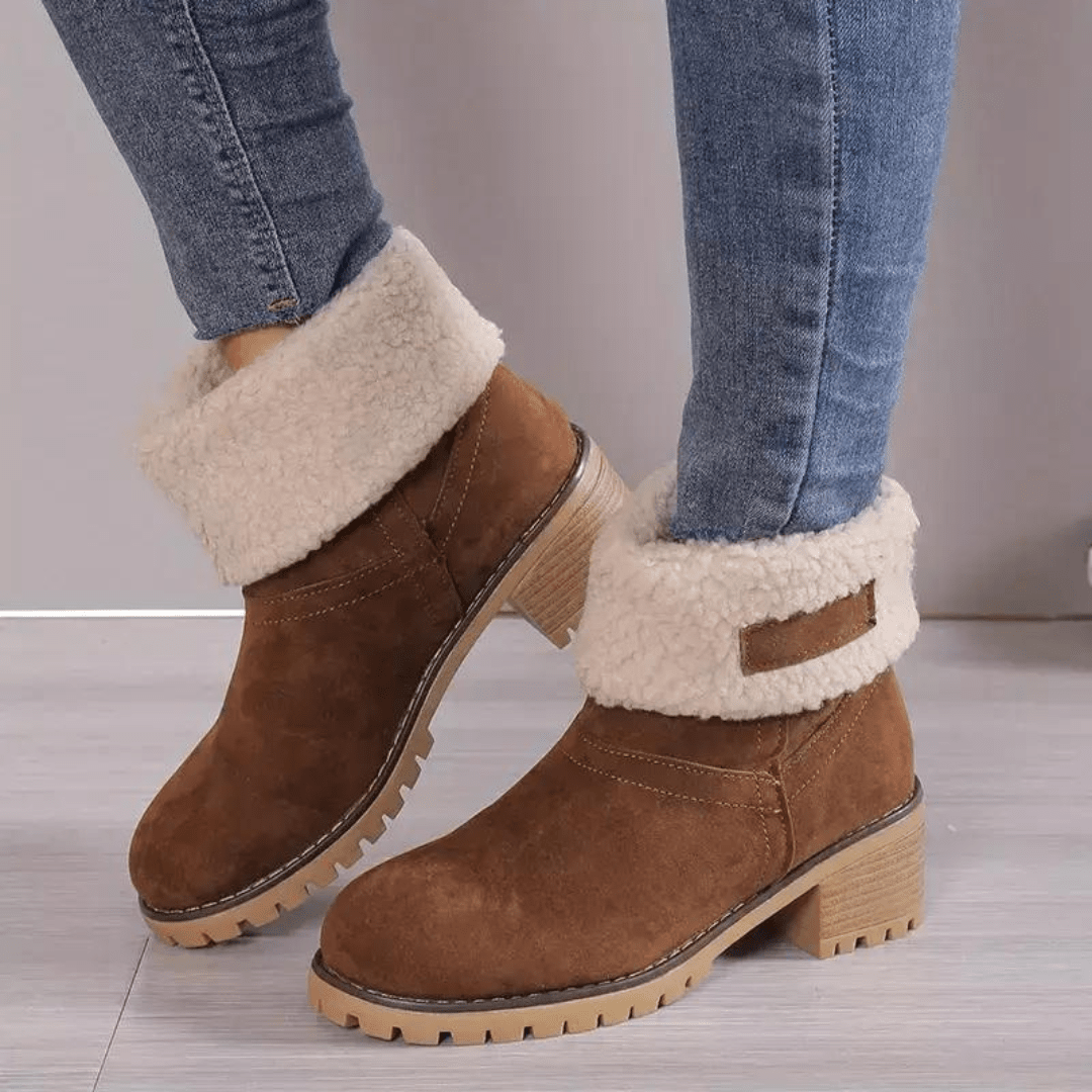 Bota Feminina Chelsea Forrada Com Lã | Sheepy ® [065] - Bota Feminina Chelsea Forrada Com Lã | Sheepy ® Miazzi Marrom 33 