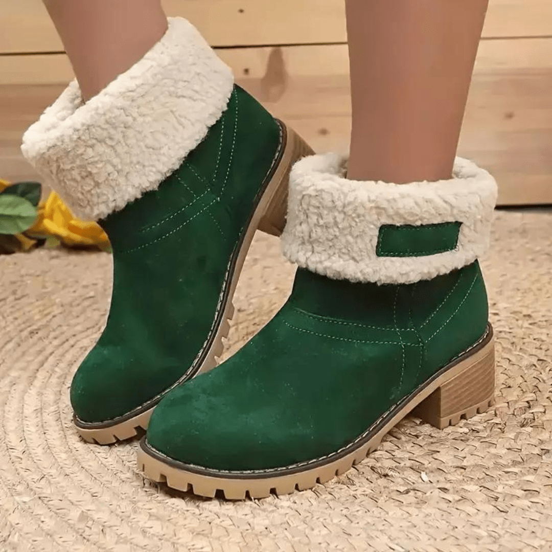 Bota Feminina Chelsea Forrada Com Lã | Sheepy ® [065] - Bota Feminina Chelsea Forrada Com Lã | Sheepy ® Miazzi Verde 33 