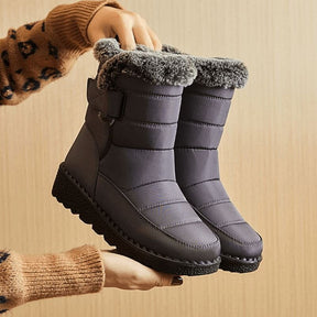 Bota Feminina de Inverno Impermeável Ashfield [005] - Bota Feminina de Inverno Impermeável Ashfield Miazzi Cinza 33 