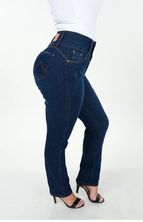 Calça Jeans Feminina - Reta Chapa Barriga [094] - Calça Jeans Feminina - Reta Chapa Barriga Miazzi 