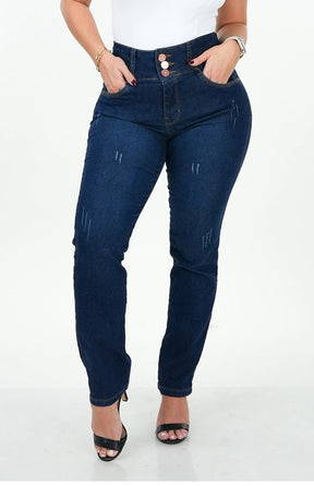 Calça Jeans Feminina - Reta Chapa Barriga [094] - Calça Jeans Feminina - Reta Chapa Barriga Miazzi 