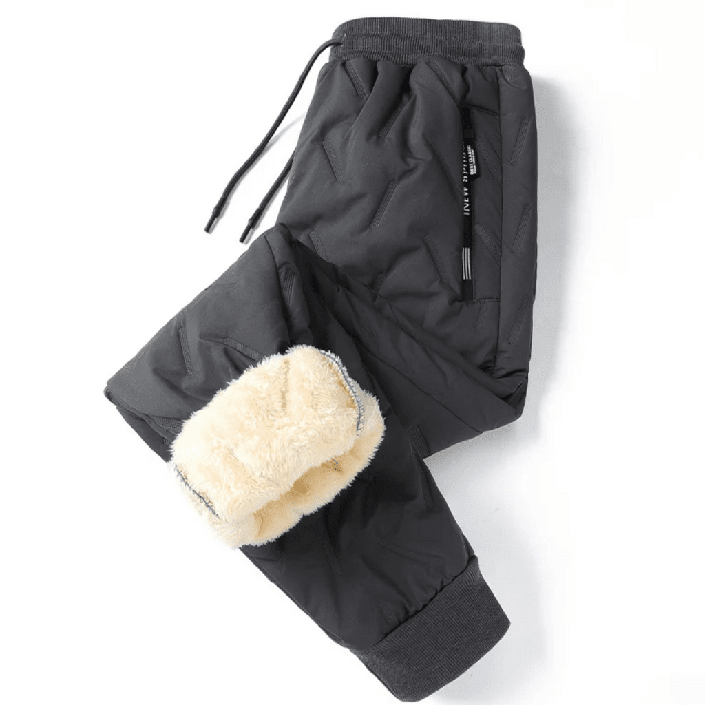 Calça Moletom Térmica Impermeável/Top Fit -Diga Adeus ao Frio Nas Pernas! [026] - Calça Moletom Térmica Impermeável/Top Fit -Diga Adeus ao Frio Nas Pernas! Miazzi Cinza P 