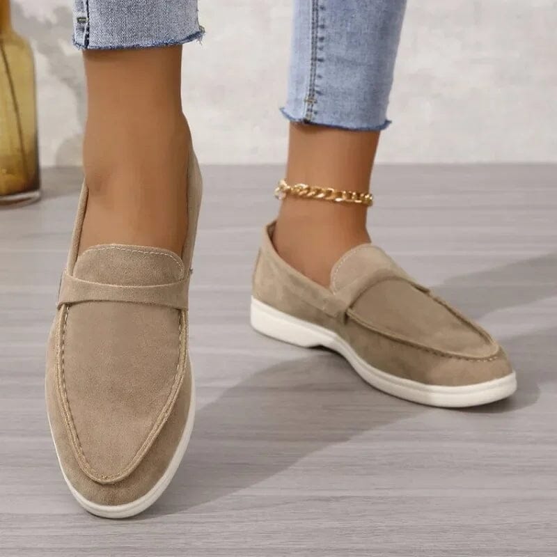 Mocassim Feminino Ortopédico Mulher e Poder [068] - Mocassim Feminino Ortopédico Mulher e Poder Miazzi Khaki 34 