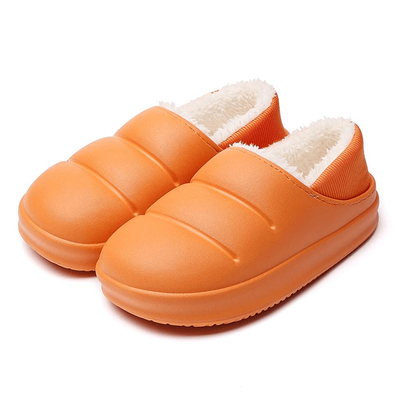 Pantufa Feminina Ortopédica Peluciada - Impermeável e Antiderrapante [066] - Pantufa Ortopédica Peluciada - Impermeável e Antiderrapante Miazzi Laranja 34 