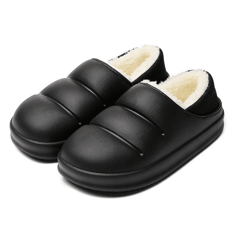 Pantufa Feminina Ortopédica Peluciada - Impermeável e Antiderrapante [066] - Pantufa Ortopédica Peluciada - Impermeável e Antiderrapante Miazzi Preto 34 