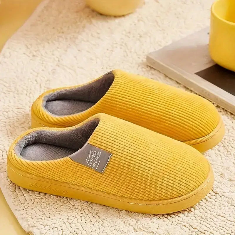 Pantufa Feminina Peluciada Antiderrapante - Confitt [035] - Pantufa Feminina Peluciada Antiderrapante - Confitt Miazzi Amarelo 36 