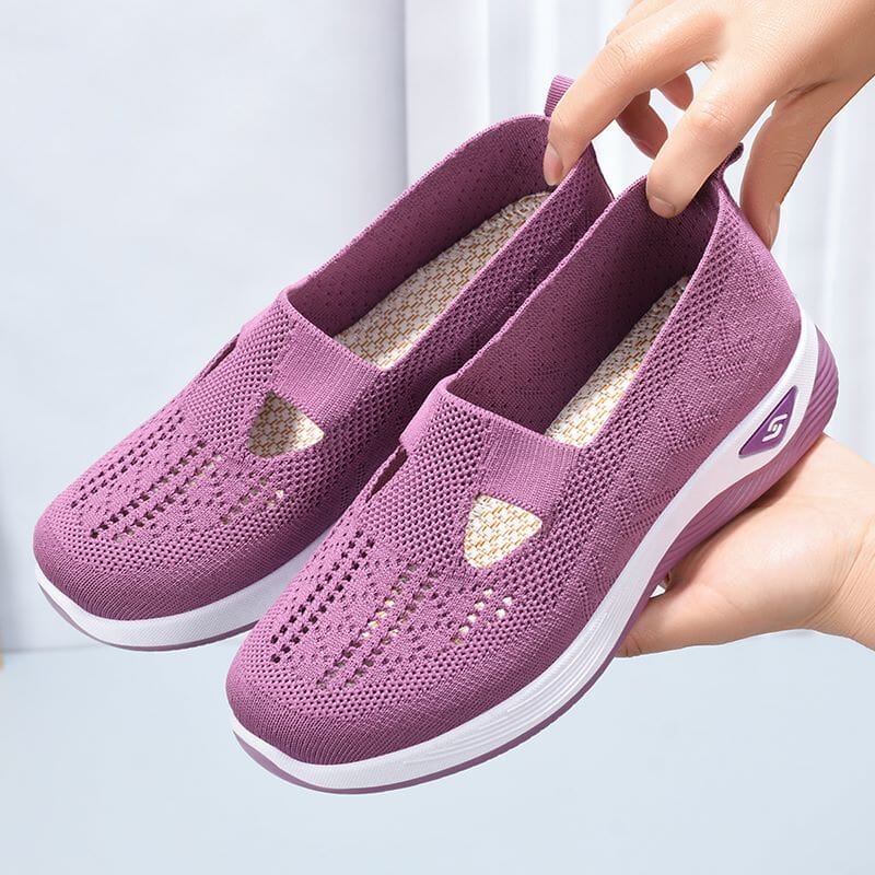 Tênis Feminino Ortopédico - FitComfort [076] - Tênis Feminino Ortopédico - FitComfort Miazzi Roxo 34 